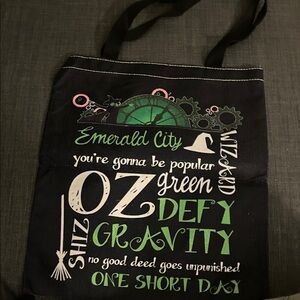 Source Unknown Black and Green Shoulder Bag